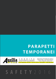 CATALOGO PROTEZIONE ANTICADUTA PARAPETTI TEMPORANEI